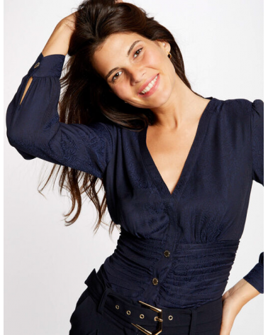 Camisa con Manga Y Cintura Ajustada Morgan | Jayme Shop