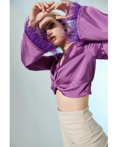 Top Corto con Plumas Mironcé | Jayme Shop