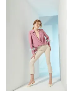 Blusa con Plumas Mironcé | Jayme Shop