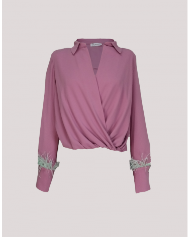 Blusa con Plumas Mironcé | Jayme Shop