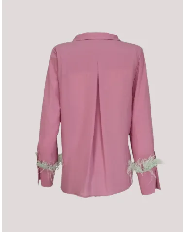 Blusa con Plumas Mironcé | Jayme Shop