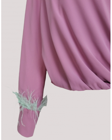 Blusa con Plumas Mironcé | Jayme Shop