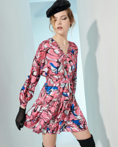 Vestido Corto Estampado Mironcé | Jayme Shop