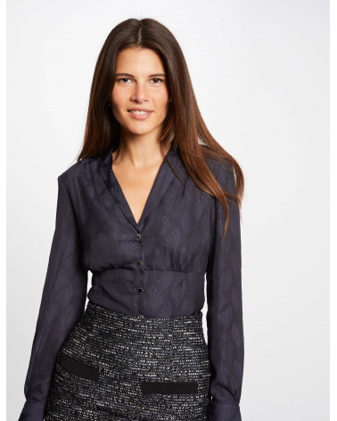 Camisa Estampada con Cuello con Muescas Morgan | Jayme Shop