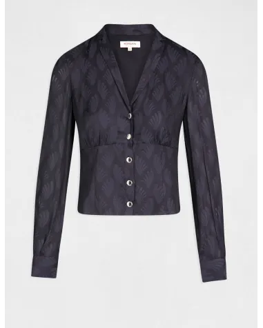 Camisa Estampada con Cuello con Muescas Morgan | Jayme Shop