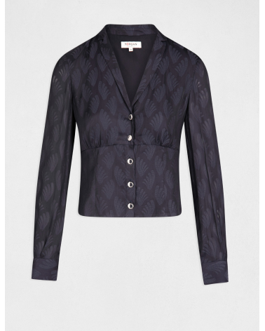 Camisa Estampada con Cuello con Muescas Morgan | Jayme Shop