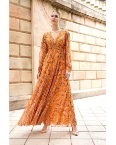 Vestido Midi Estampado Carla Ruiz | Jayme Shop