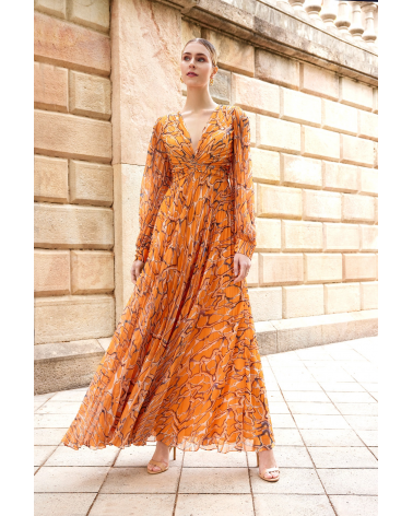 Vestido Midi Estampado Carla Ruiz | Jayme Shop