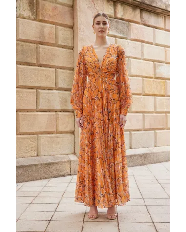 Vestido Midi Estampado Carla Ruiz | Jayme Shop