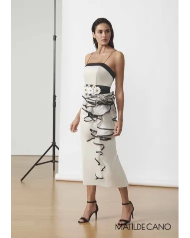 Vestido Midi Tejido Neopreno Matilde Cano | Jayme Shop