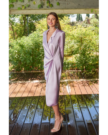 Vestido Cuello Esmoquin Lola Li | Jayme Shop