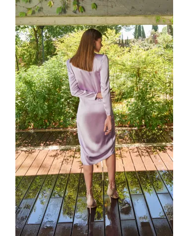 Vestido Cuello Esmoquin Lola Li | Jayme Shop