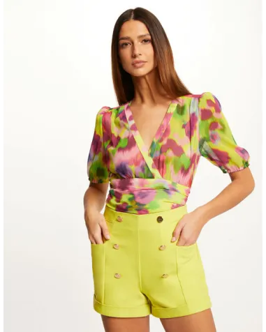 Short con Botones Pistacho Morgan | Jayme Shop