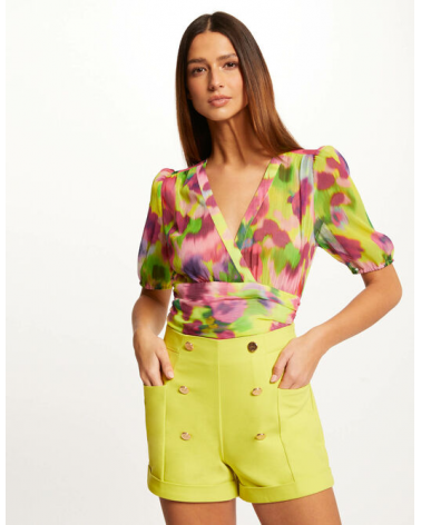 Short con Botones Pistacho Morgan | Jayme Shop