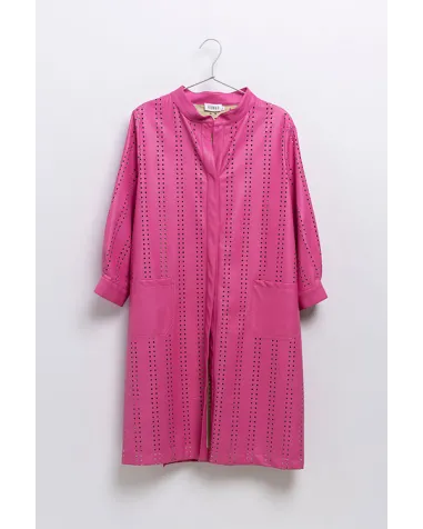 Abrigo Troqueado en Poliester Hongo| Jaymeshop