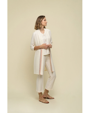 Cardigan con cinta tricolor Hongo | Jaymeshop