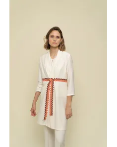 Cardigan con cinta tricolor Hongo | Jaymeshop