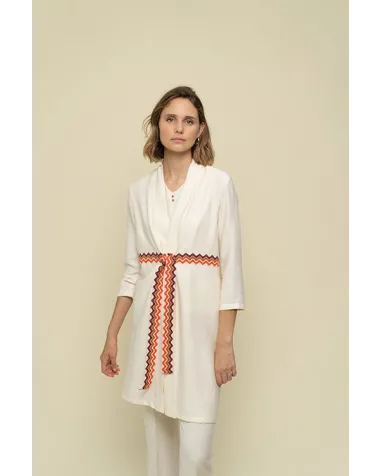 Cardigan con cinta tricolor Hongo | Jaymeshop