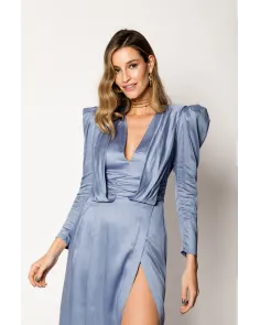 Vestido Flavia Celeste Blanca Martín | Jayme Shop 2