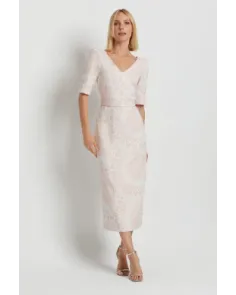 Vestido Midi Brocado Laura Bernal | Jayme Shop