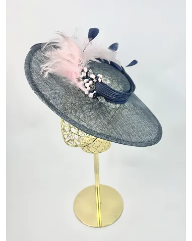 Tocado de platillo con plumas | Jaymeshop