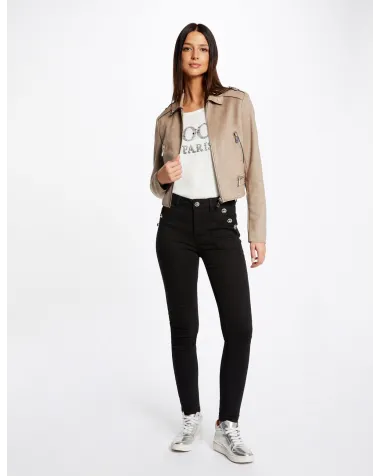 Chaqueta Efecto Antelina Morgan | Jayme Shop