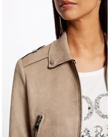 Chaqueta Efecto Antelina Morgan | Jayme Shop