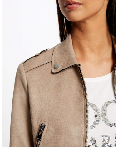 Chaqueta Efecto Antelina Morgan | Jayme Shop