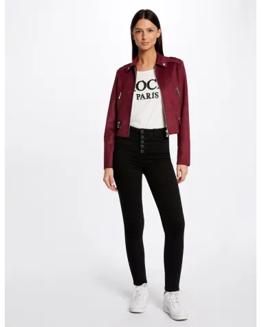 Chaqueta Efecto Antelina Morgan | Jayme Shop