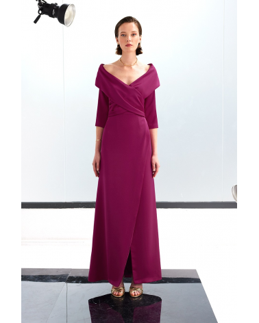 Vestido Largo Cruzado Carla Ruiz | Jayme Shop