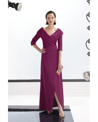 Vestido Largo Cruzado Carla Ruiz | Jayme Shop