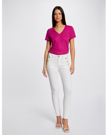 Pantalón Skinny Blanco Morgan | Jayme Shop