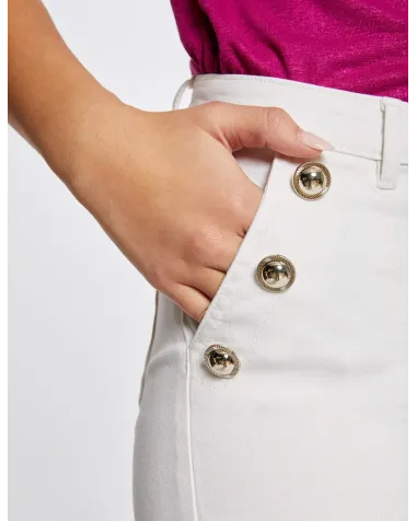 Pantalón Skinny Blanco Morgan | Jayme Shop