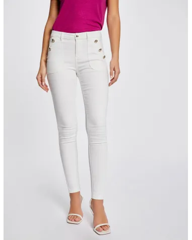 Pantalón Skinny Blanco Morgan | Jayme Shop