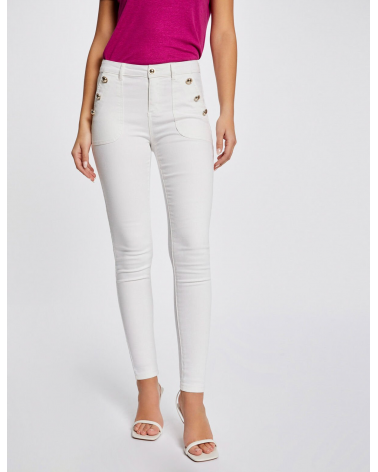 Pantalón Skinny Blanco Morgan | Jayme Shop