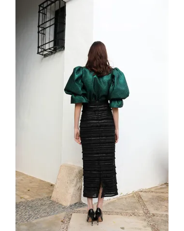 Camisa con Maxi Manga Panambi | Jayme Shop