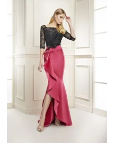 Vestido Largo Bicolor Esthefan | Jayme Shop