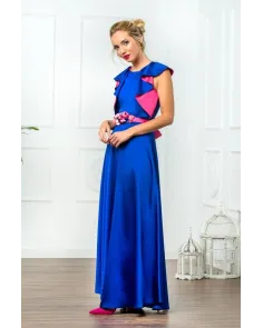 Vestido Largo Raso Gloria Velazquez | Jayme Shop