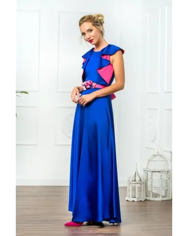 Vestido Largo Raso Gloria Velazquez | Jayme Shop