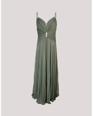 Vestido Largo Plisado Meta Vestidos| Jayme Shop