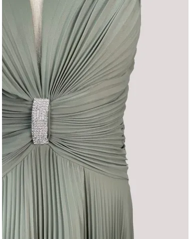 Vestido Largo Plisado Meta Vestidos| Jayme Shop