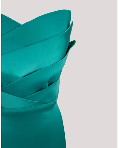 Vestido Largo Palabra de Honor Meta Vestidos | Jayme Shop