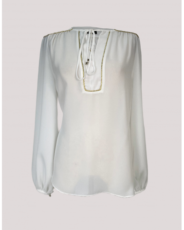 Blusa con Vivos Dorados Laura Bernal | Jayme Shop
