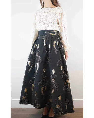 Falda Asimétrica Charo Azcona | Jayme Shop