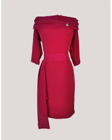 Vestido Corto Cuello Barco Raffaello | Jayme Shop