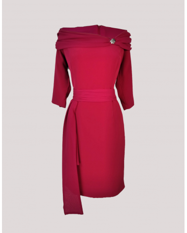 Vestido Corto Cuello Barco Raffaello | Jayme Shop