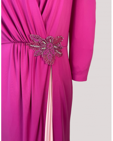 Vestido Largo Bicolor Carla Ruiz | Jayme Shop