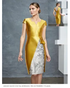 Vestido Corto Mikado Raffaello | Jayme Shop 2