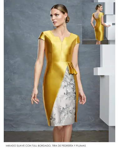 Vestido Corto Mikado Raffaello | Jayme Shop