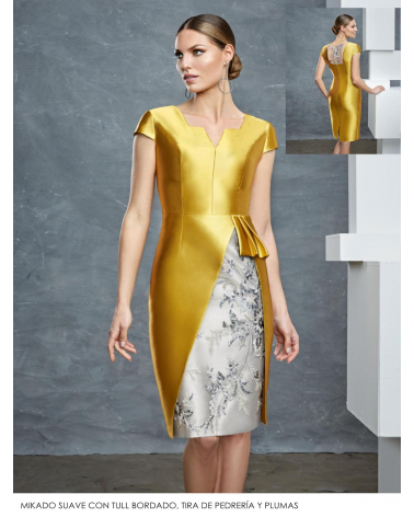 Vestido Corto Mikado Raffaello | Jayme Shop